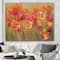 Designart - Red Tulips - Traditional Gallery-wrapped Canvas